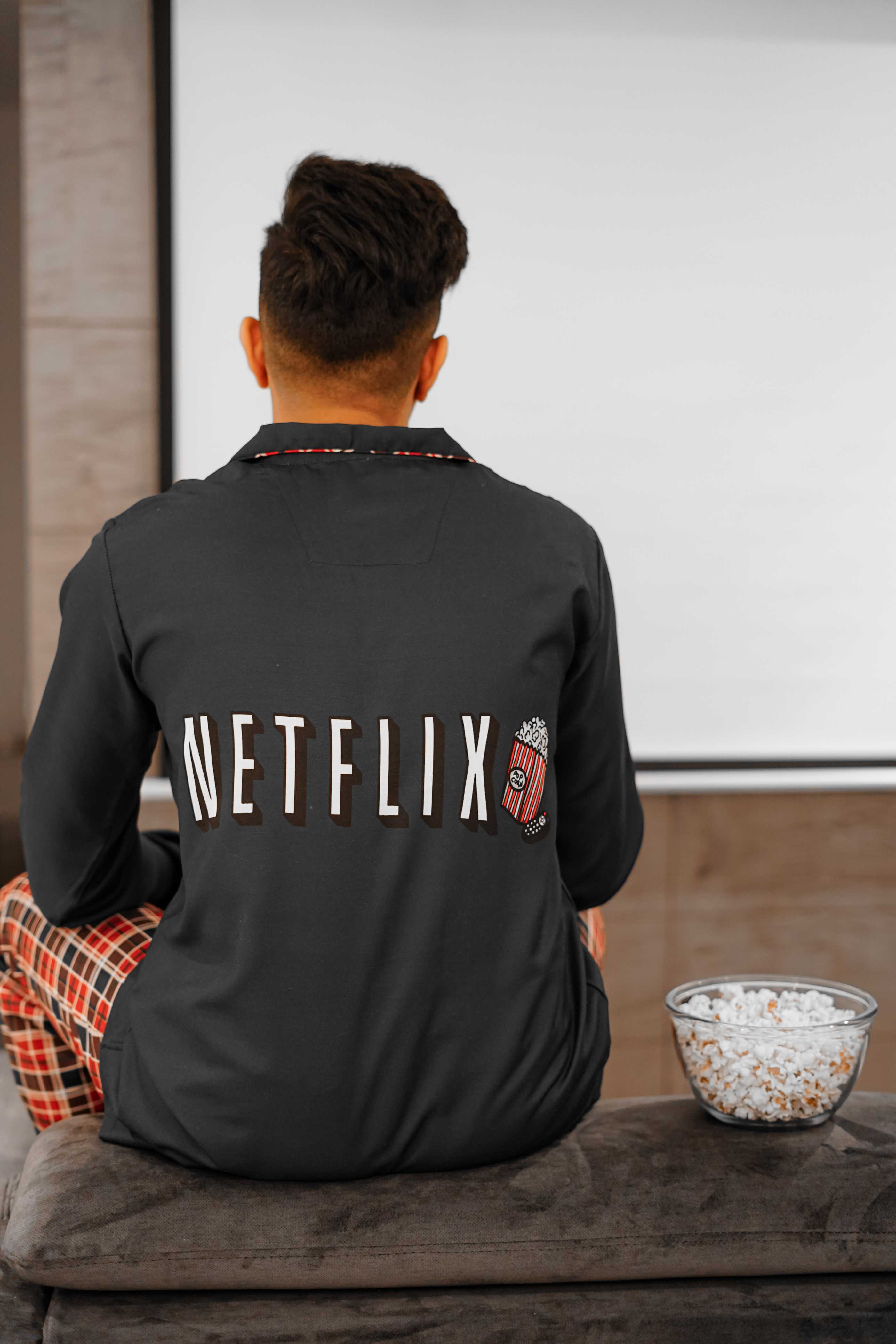 Netflix PJ Set - Male thehouseofcomfort