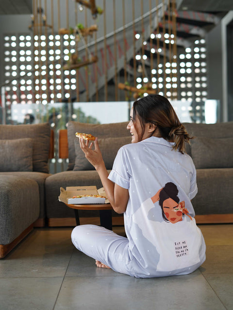 Pizza Bae Pyjama Set thehouseofcomfort