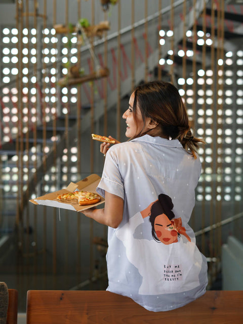Pizza Bae Pyjama Set thehouseofcomfort