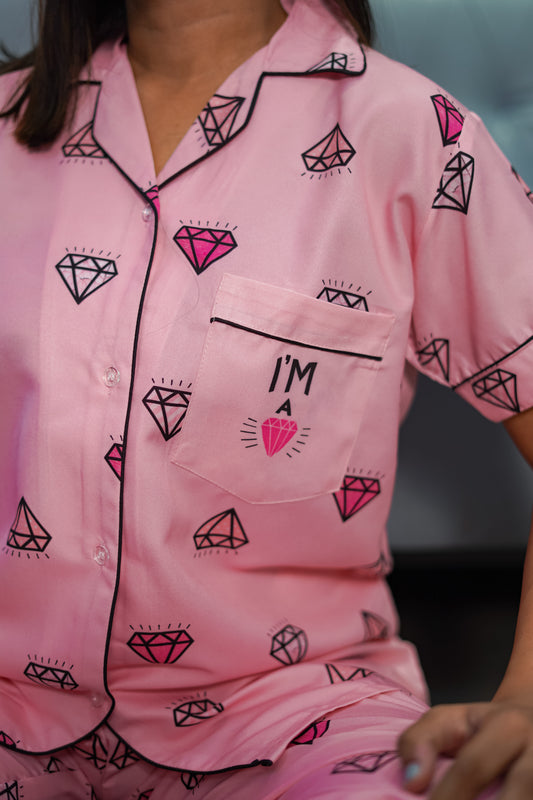 Pink I’m a Jewel PJ Set thehouseofcomfort